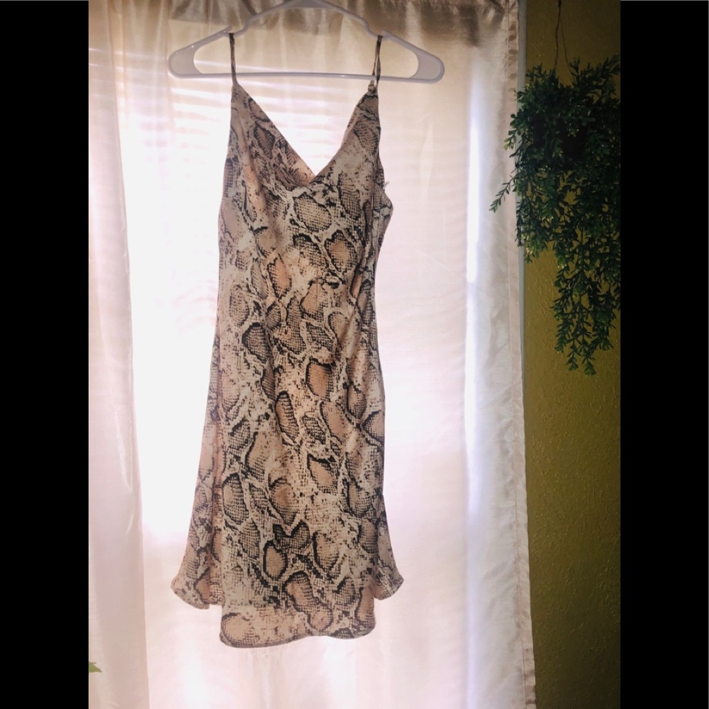 Snake print dress